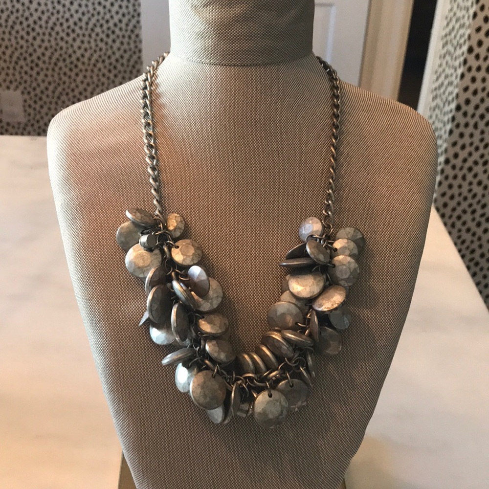 Antique Silver/Pewter Statement Necklace